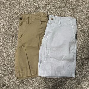 Men's Casual Shorts - Tan and Gray
